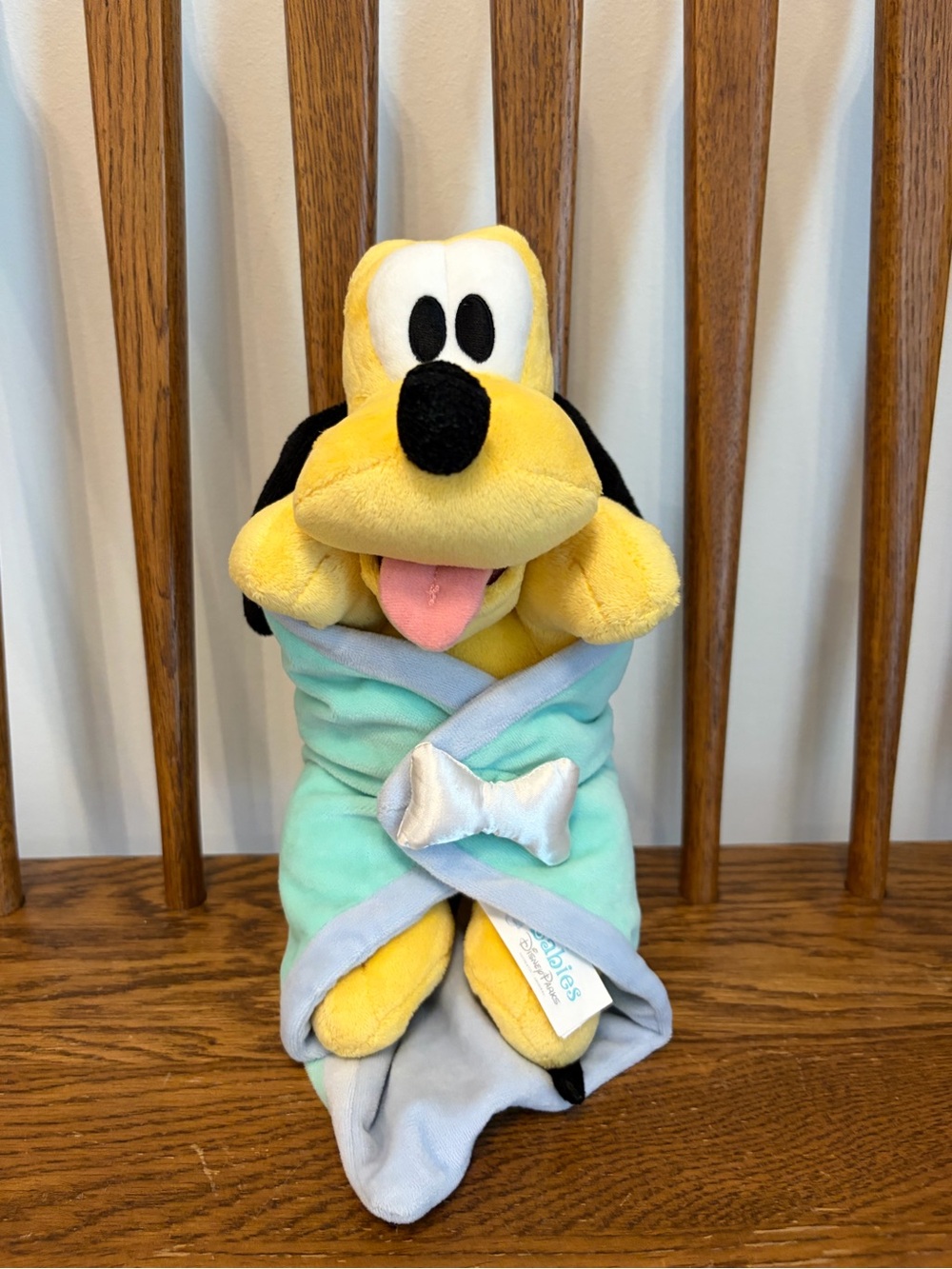 Disney Parks Disney Babies Pluto Plush with Blanket Swaddle 11"